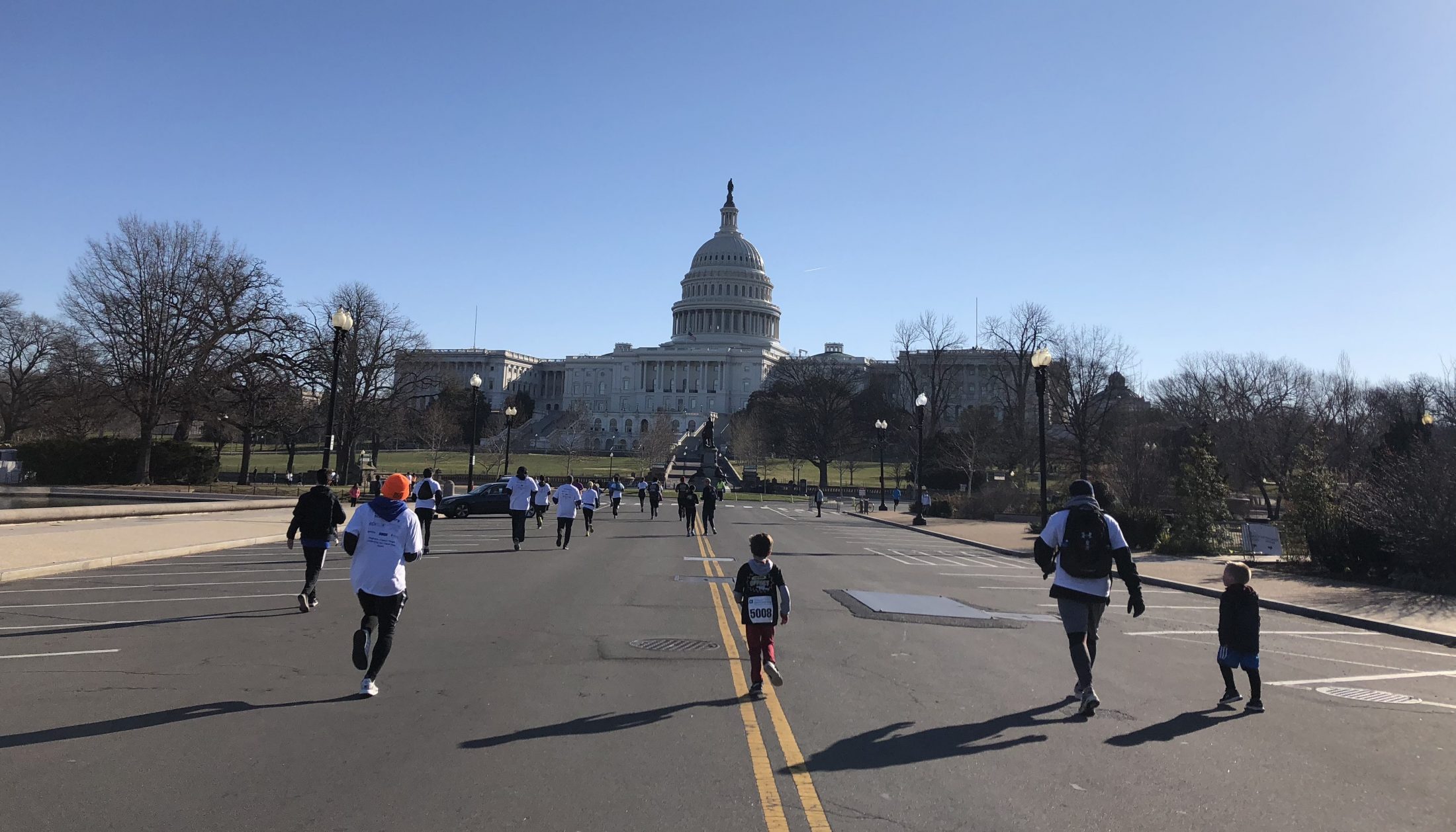 Austin Brimley running during Colon Cancer run in DC 2018
