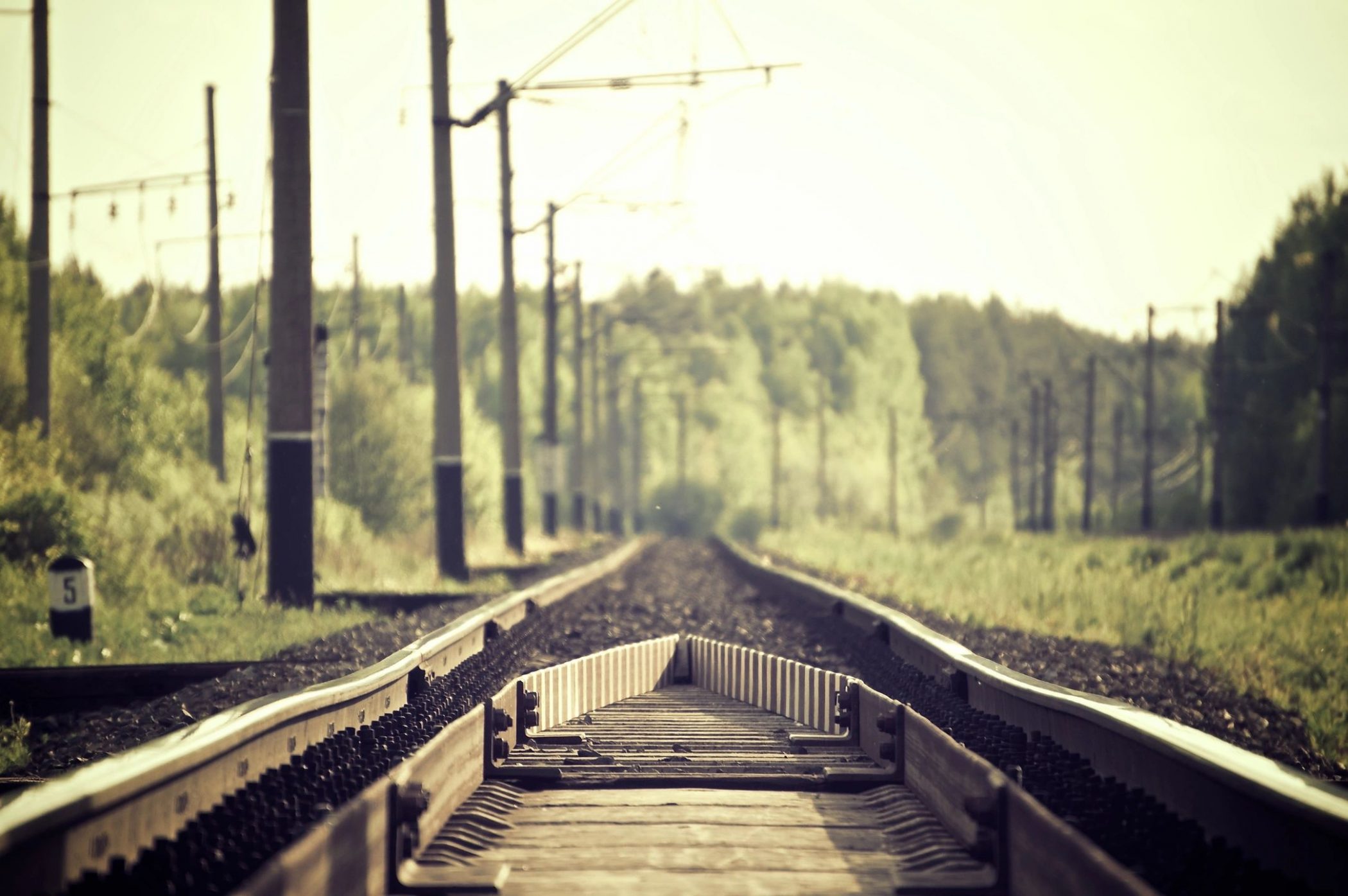 Railroad tracks like that discussed by DC widow blog writer Marjorie Brimley