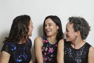 DC widow blog writer Marjorie Brimley laughs with friends