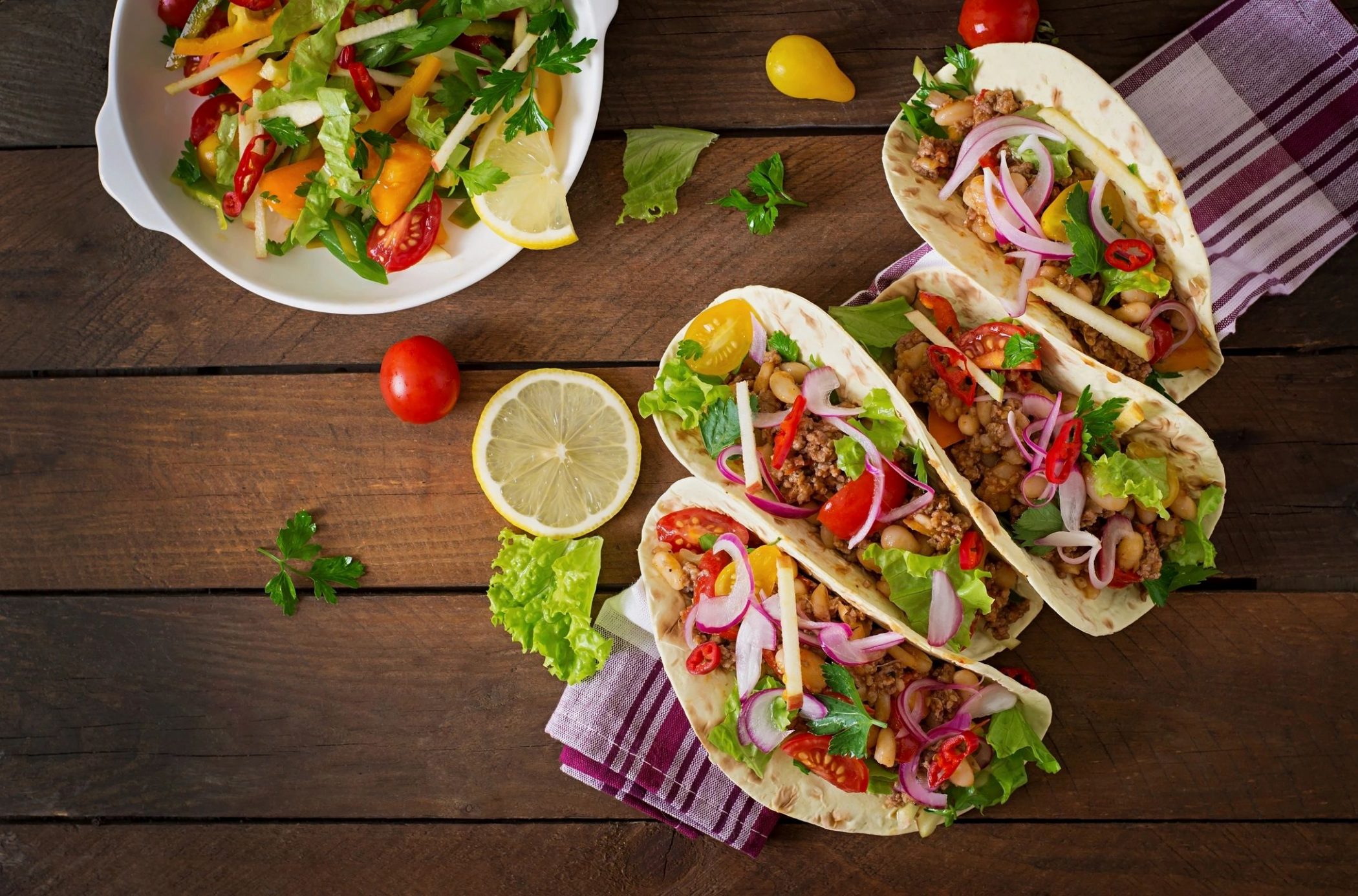 Tacos for blog by DC widow writer Marjorie Brimley