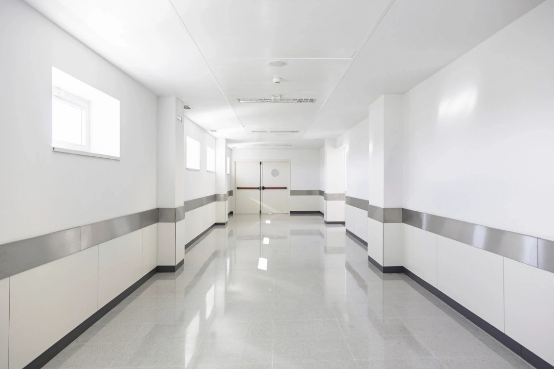 Hospital hallway for blog by DC widow writer Marjorie Brimley Hale