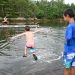 Son of DC widow blog writer Marjorie Brimley Hale jumps into water at camp