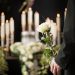 Candles at funeral for blog by DC widow writer Marjorie Brimley Hale