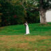 DC widow blog writer Marjorie Brimley Hale hugs husband at wedding in field