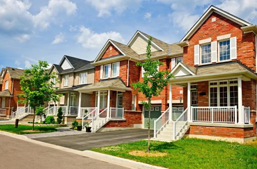 Houses in neighborhood for blog by DC widow writer Marjorie Brimley Hale